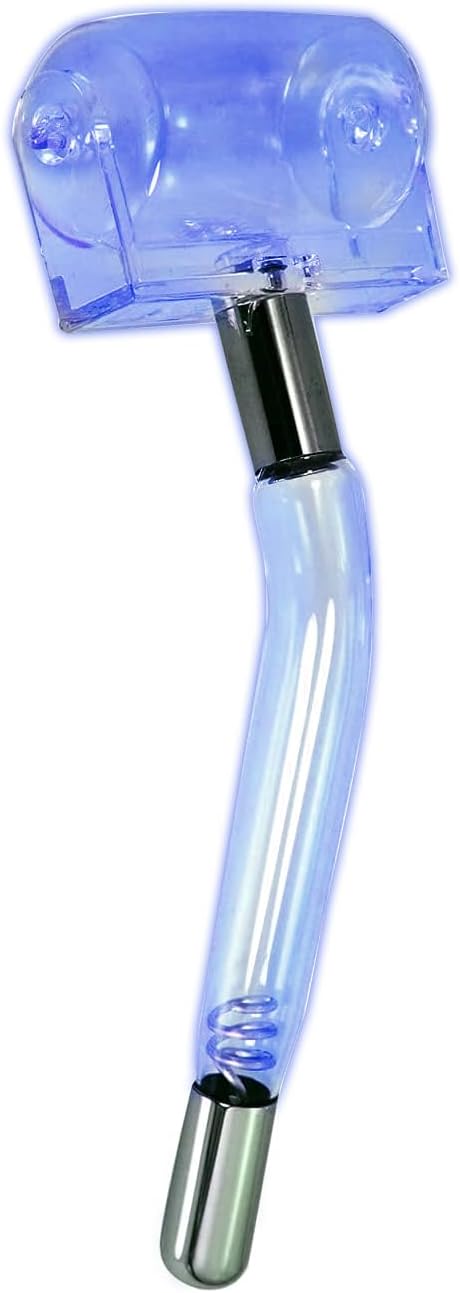 Electrode Wand Glass Tube Handheld Spare Parts for Hi Frequency Instrument Elitzia ETHB01(Blue Roller)