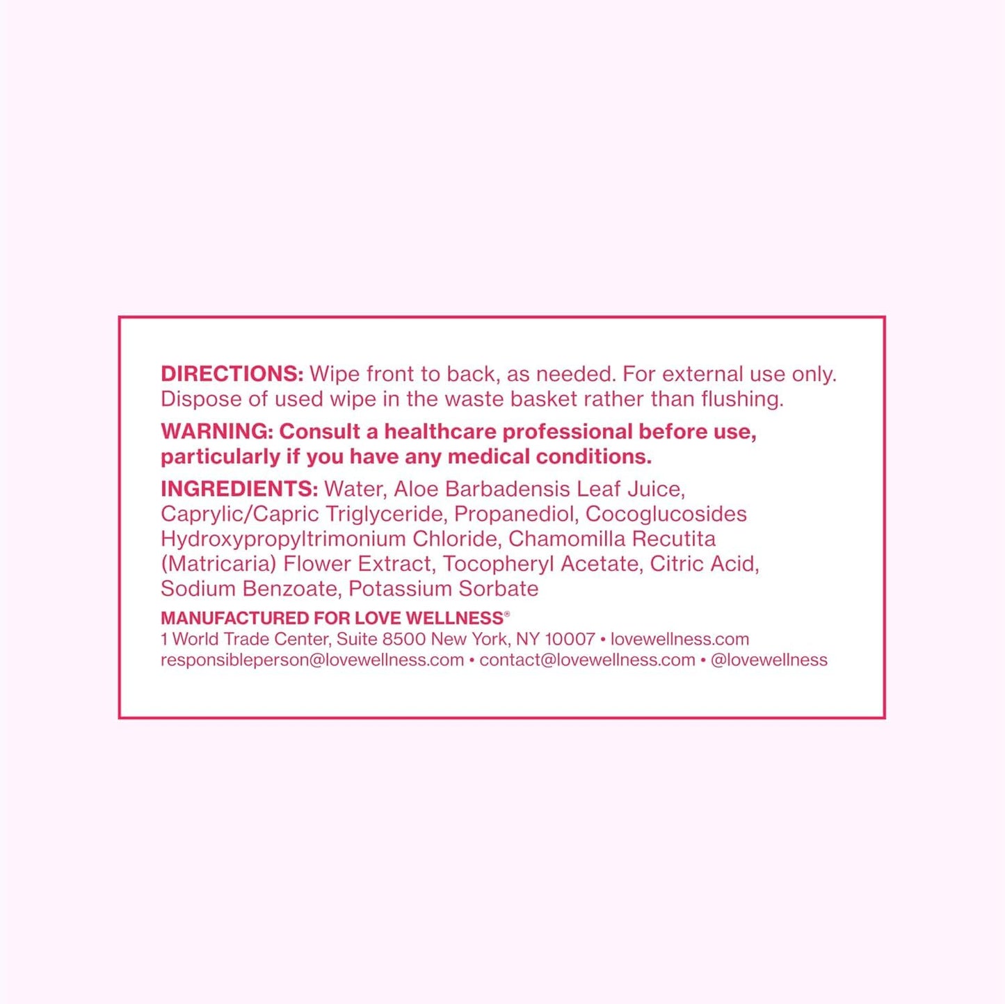 Love Wellness pH Balancing Wipes for Women | Fragrance-Free | Vulva Cleanser for Balanced pH, Intimate Health & Hygiene | Non-Irritating with Aloe Vera for Sensitive Skin | Travel Size | 3-Pack