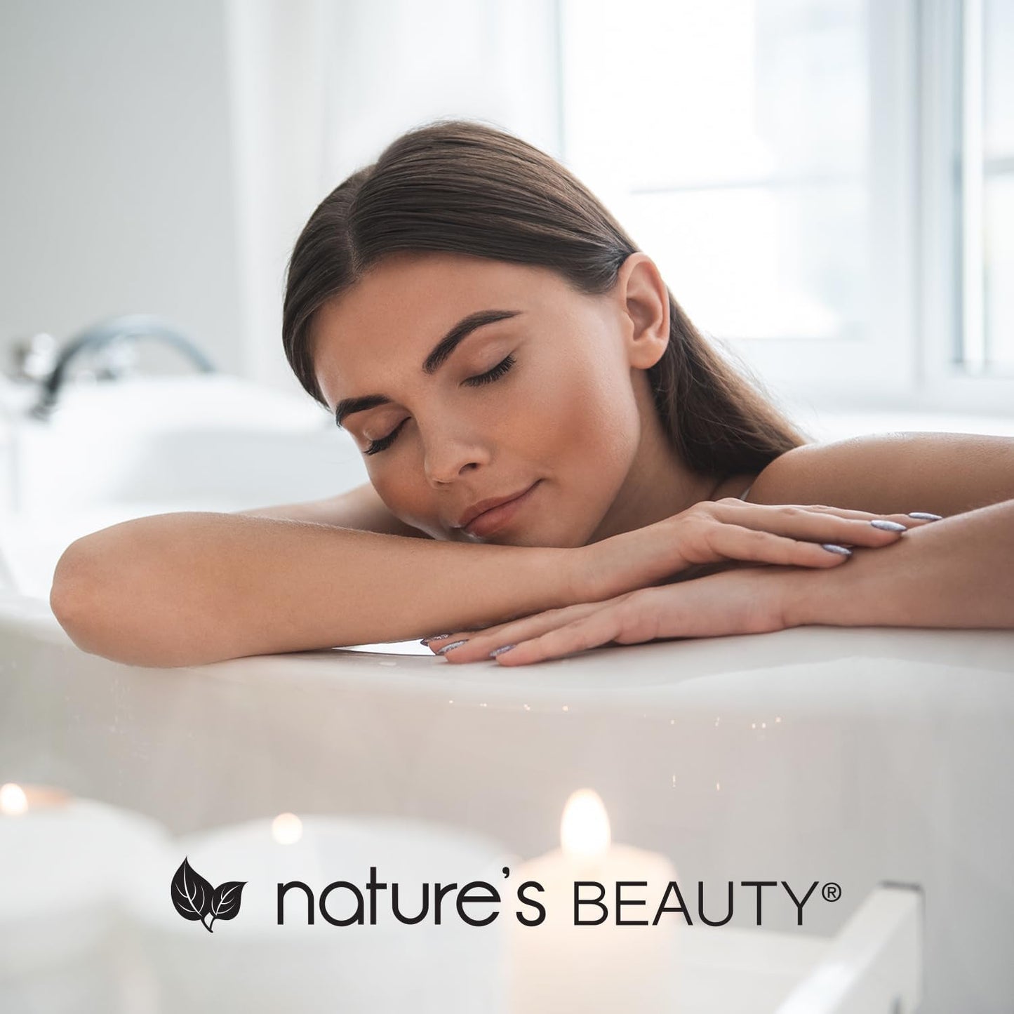 Nature's Beauty Lavender & Rosemary Bath Bomb Multi-Pack - Luxury Fizzy Spa Bath Bomb to Help Calm, Soothe + Revive Dull and Dry Skin Made with Coconut Oil & Witch Hazel, 5.5 oz (4 Pack)