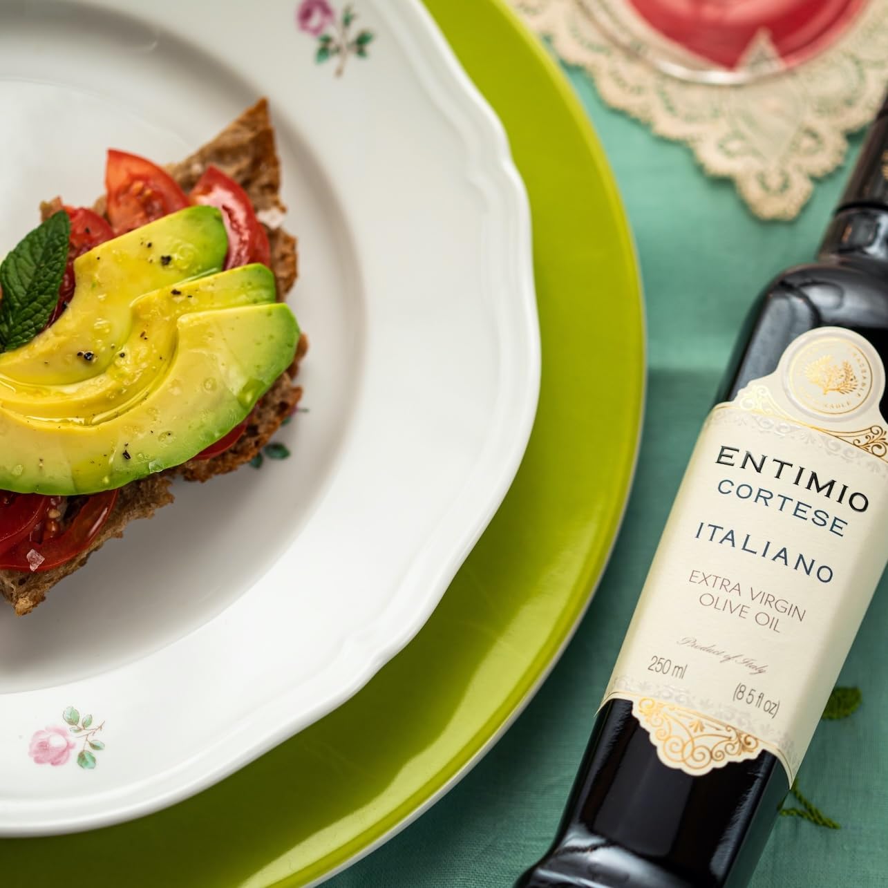 Entimio Cortese +700 mg/kg Polyphenol Rich Organic Extra Virgin Olive Oil, New 2024-2025 Early Harvest Italian Olive Oil from Tuscany, Italy, 2025 Gold Winner, Cold Extracted, Lab Tested - 16.9 fl oz