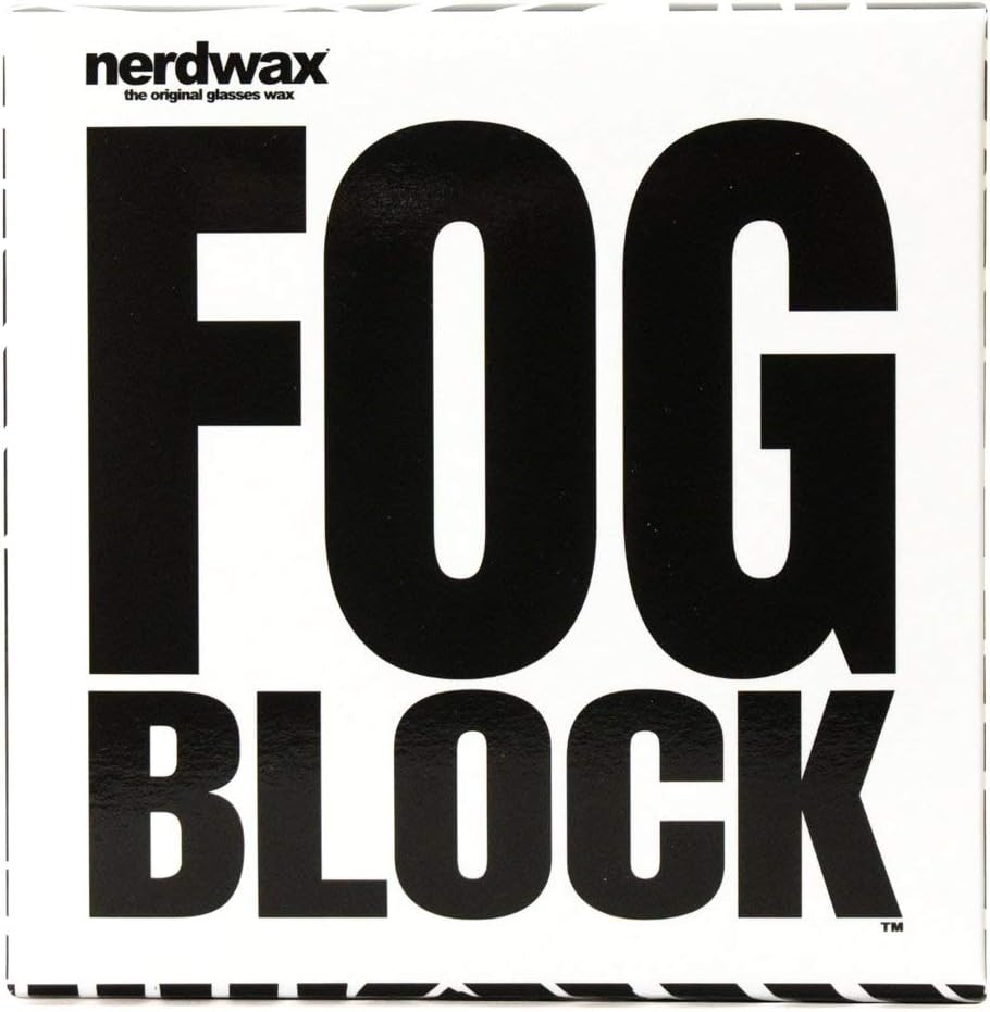 Nerdwax FogBlock | Anti Fog Lens Wipes | Keeps Glasses from Fogging