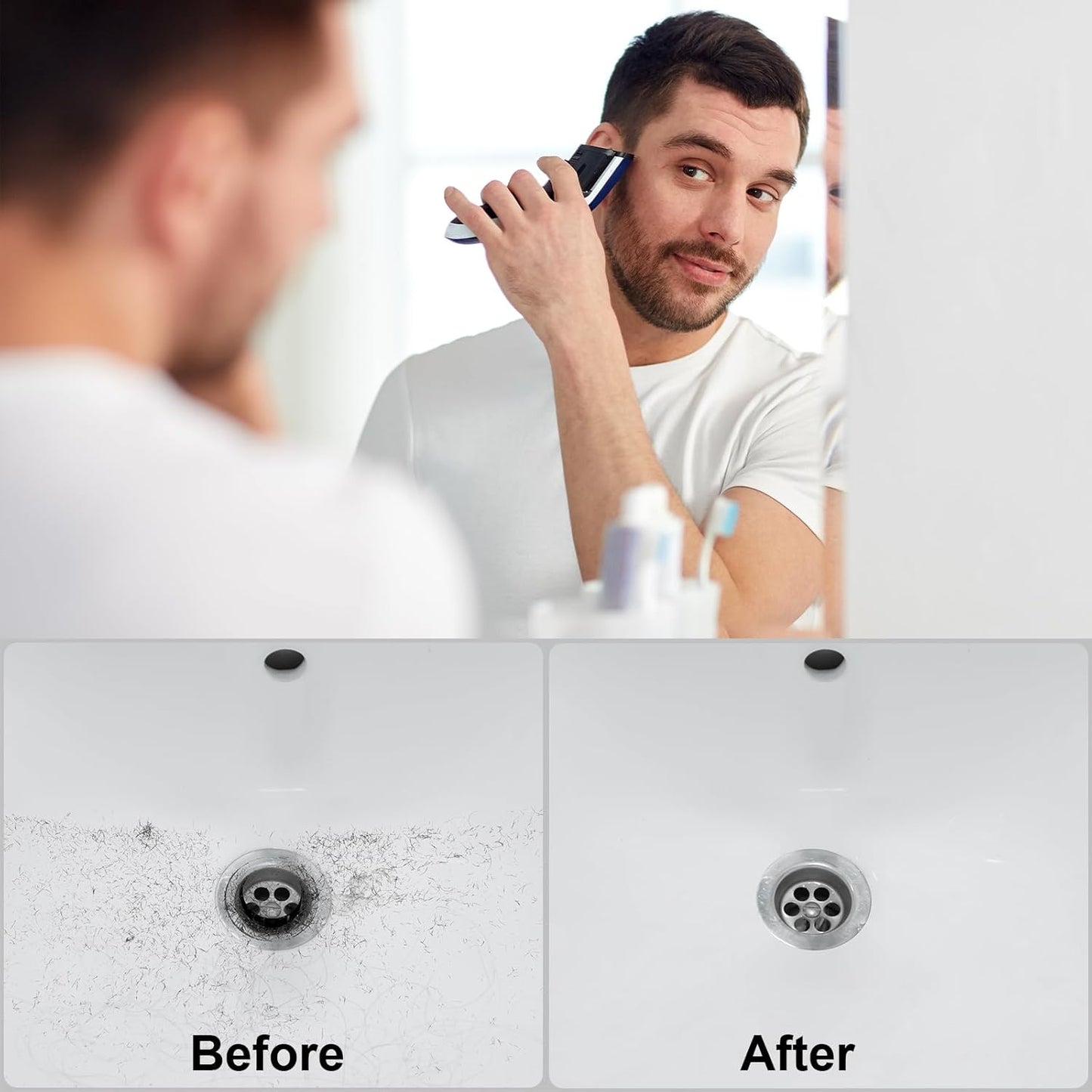 Beard Bib, Beard Apron Foldable Multi-Purpose Shaving Bib, Beard Bib Apron for Men for All Men'S Gifts(khaki)