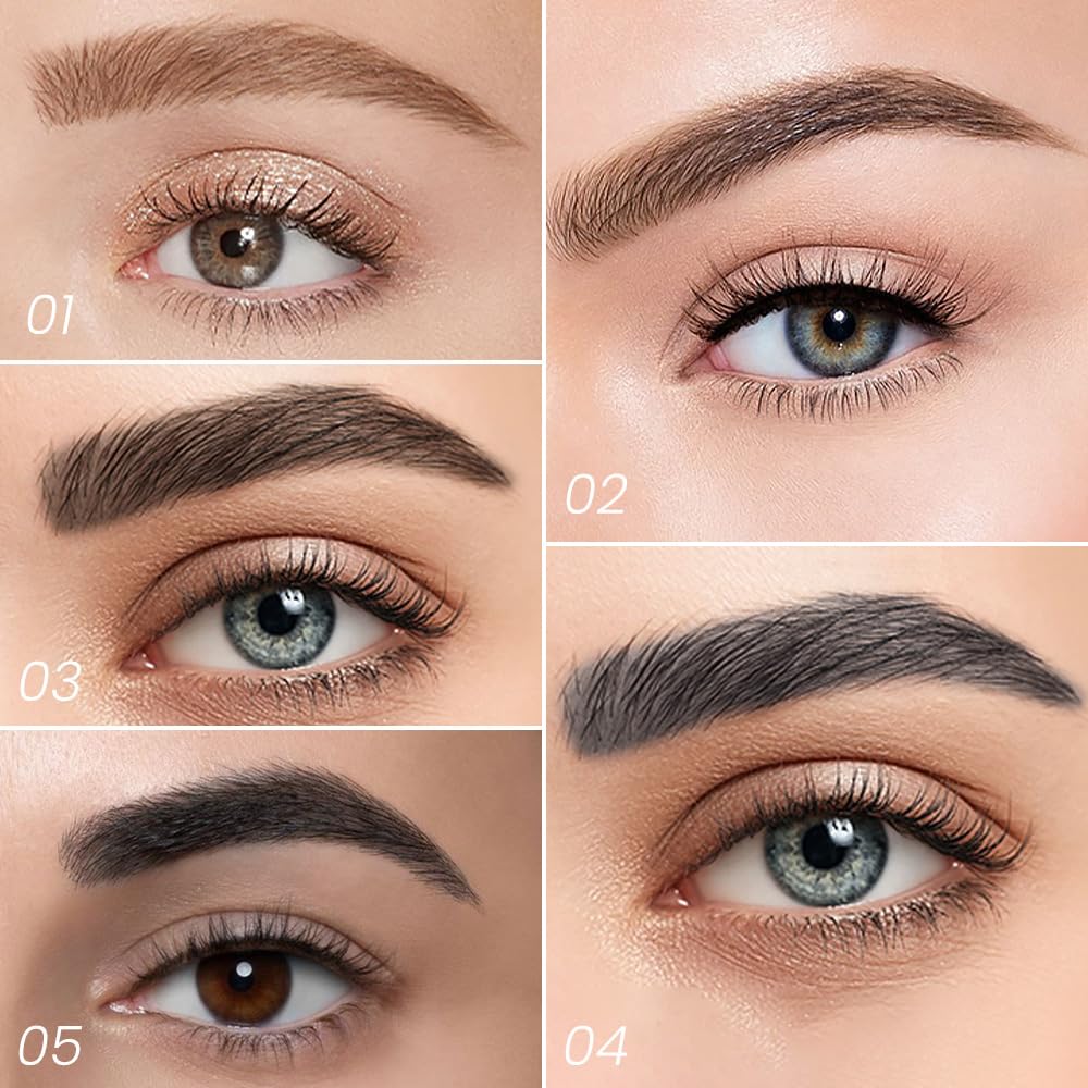 Eyebrow Ink Pencil by Brow Stylist -Micro 4 Point Brow Pen Lift & Snatch Eyebrow Pen Kits,Long-Lasting Waterproof Natural Eyebrow Hair (B-1Pc 03# Black brown)