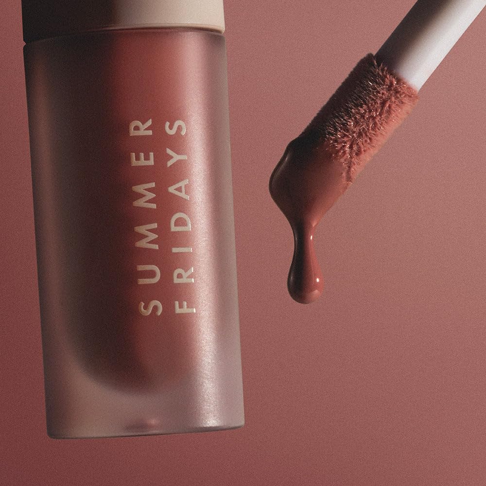 Summer Fridays Dream Lip Oil - Tinted Lip Oil with Moisturizing Sheer Coverage, High-Shine and Deep Hydration - Non-Sticky Formula for Long-Lasting Softness - Blush Dreams (0.15 Oz)