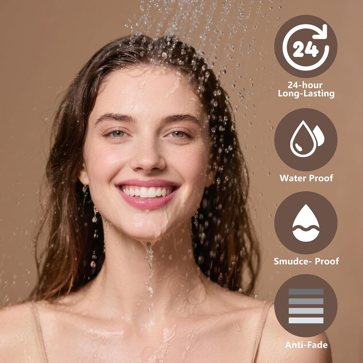 Microblading Eyebrow Pen, Dual-Ended Brow Pencil with 2-Fork-Tip and Precise Brush, Waterproof Longer Lasting Eyebrow Pencil, Microblade Eyebrow Pencil Create Natural Hair-Like Strokes (Dark Brown)