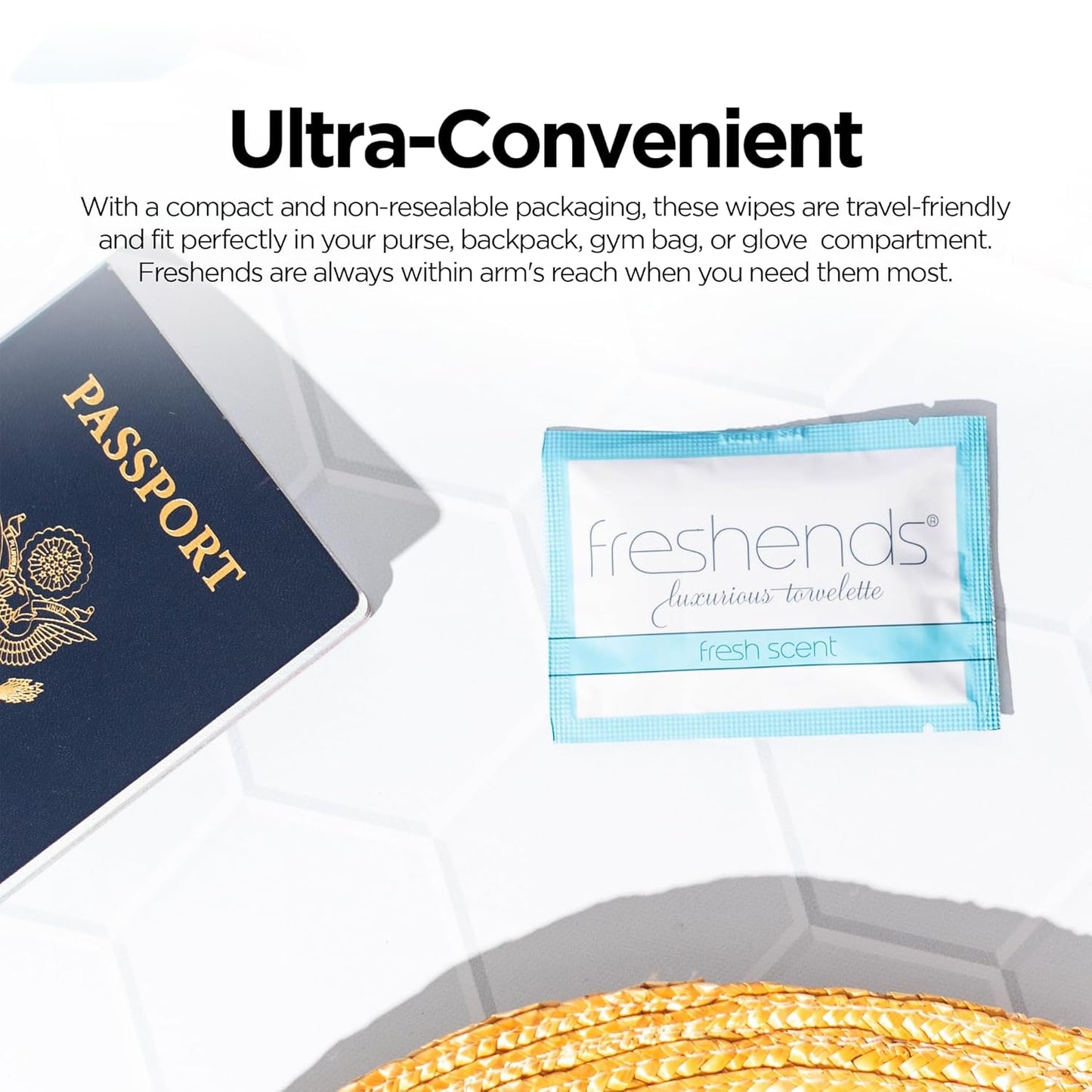 Freshends Flushable Individually Wrapped Wipes – Guest Bathroom Essentials for Weddings, Restaurants, Bars & Clubs – Travel-Size, Disposable