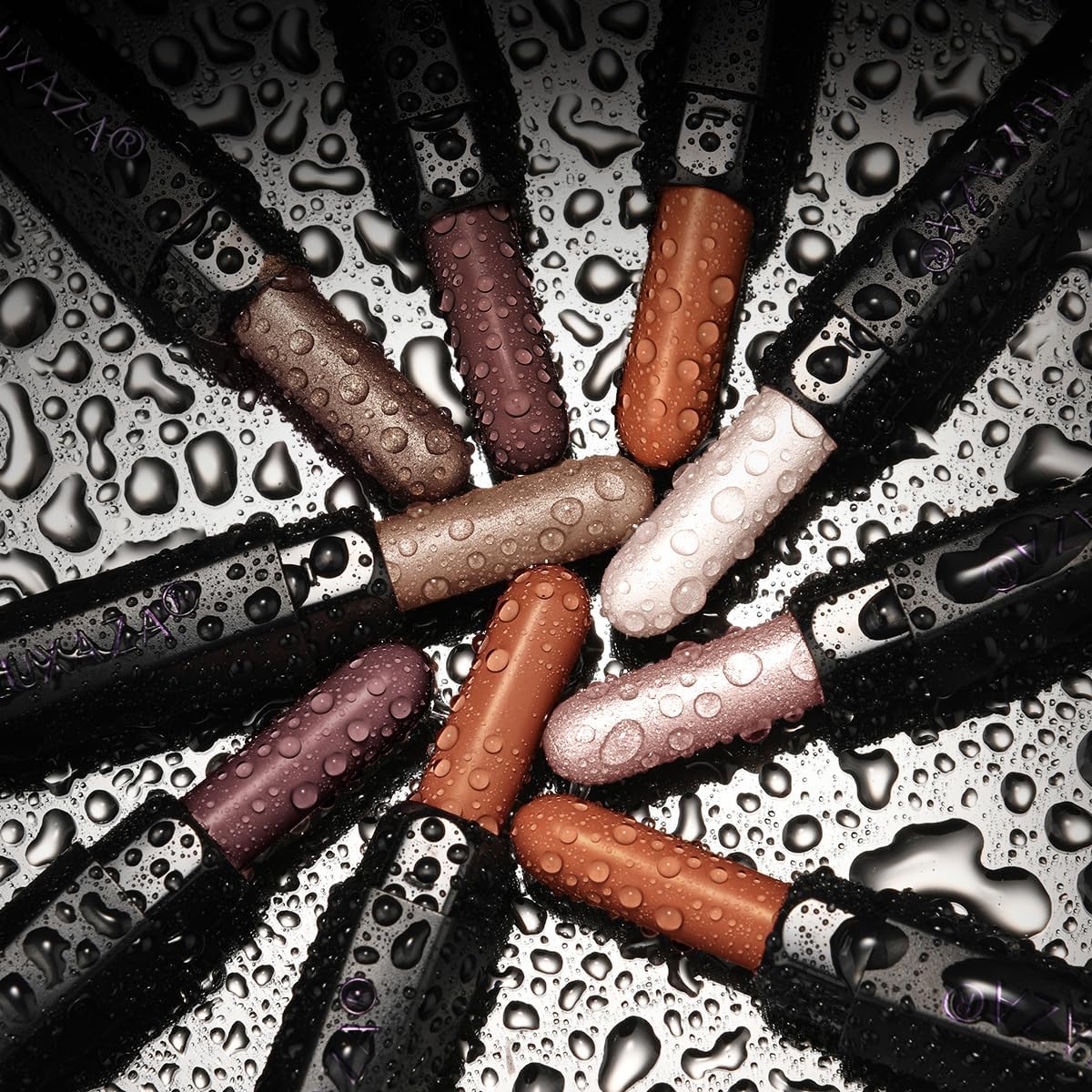 Neutral Eyeshadow Stick Makeup Set, Metallic Shimmer Matte Cream Eye Shadow Eyeliner Brightener Pencil Crayon - Cinnamon Coco