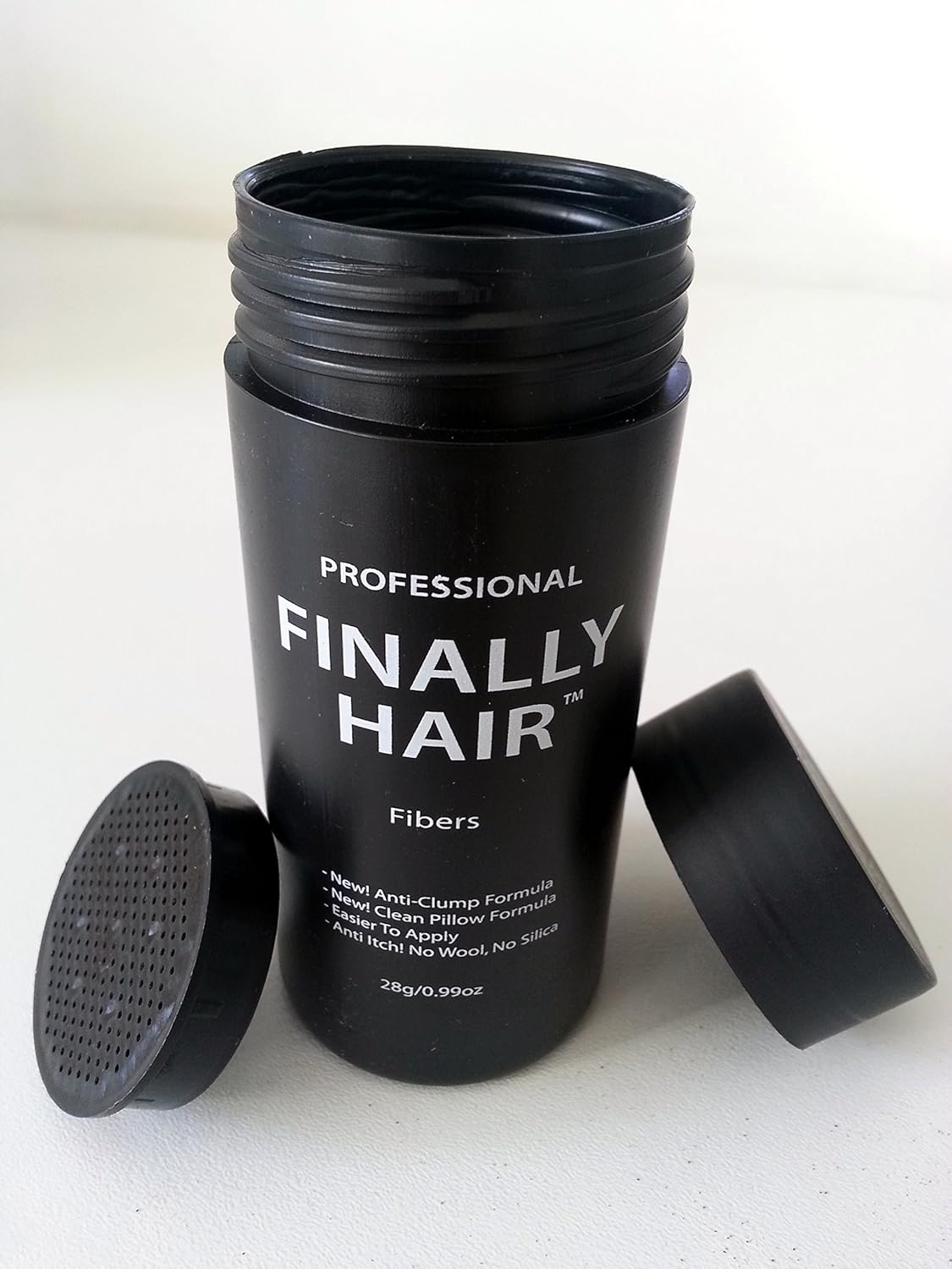 Hair Building Fibers 50 Grams Refill Your Existing Bottle. Highest Grade Fiber By Finally Hair (Medium Salt & Pepper - Dark Chocolate Brown with Touch of White Special Formula)