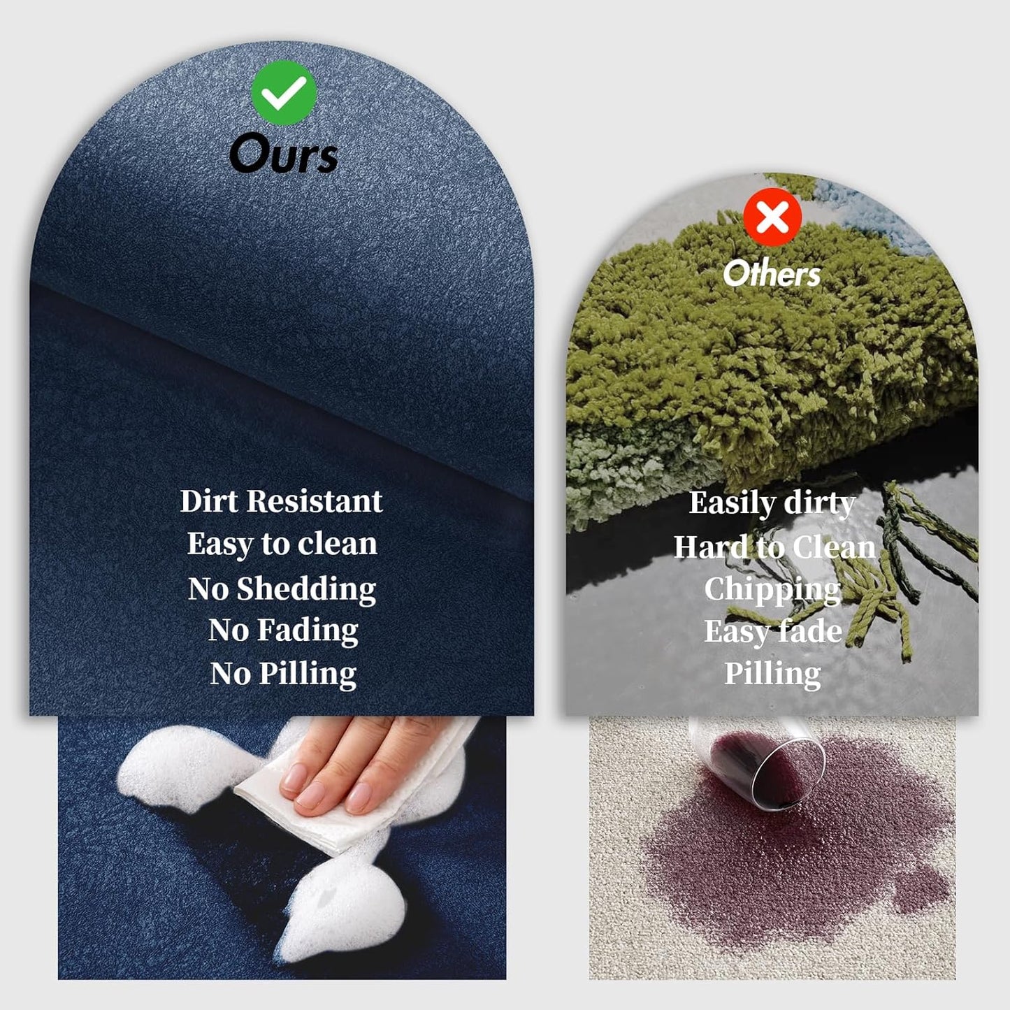 Bath Mat Runner - Long Diatomite Stone Bath Mats for Bathroom Super Absorbent Large Diatomaceous Earth Bath Mat Non Slip Quick Drying Shower Mat Thin Bathroom Rugs Floor Mat, 15.7"x47.2", Navy