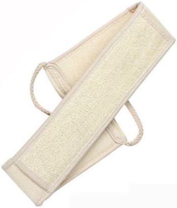 GBM Asheva Natural Loofah Strap, Exfoliating Back Scrubber, Deep Clean & Revitalize Your Skin