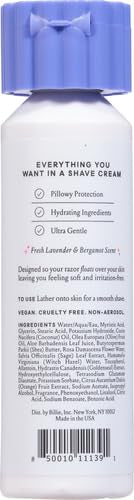 Billie Whipped Shave Cream - Lavender & Bergamot Scent - 6.5 fl oz