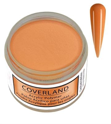Tones Coverland Acrylic Nail Powder " Peach Sunset" - Limited Edition Acrylic Powder for Nail Design, Sculpting, and Masking Nail Bed Imperfections - Professional Acrylic Nail Supplies - (1.5 Oz)