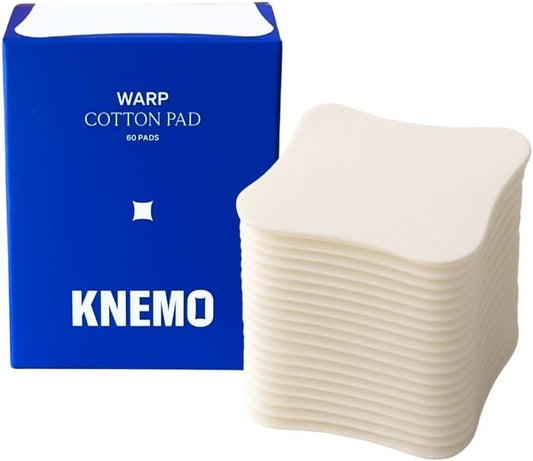 WARP Cotton Pads – 3-Layer Ultra-Absorbent Precision Toner Pads for Face, Cheek & Undereye, Custom Shaped for Wiping & Masking, Holds 18x Product Weight