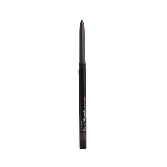 VASANTI Kajal Waterline Eyeliner Pencil - Long-lasting, Waterproof, Smudge-proof, Safe for Sensitive Eyes, Waterline Eye Liner - Opthalmologist Approved and Tested (Rich Brown)