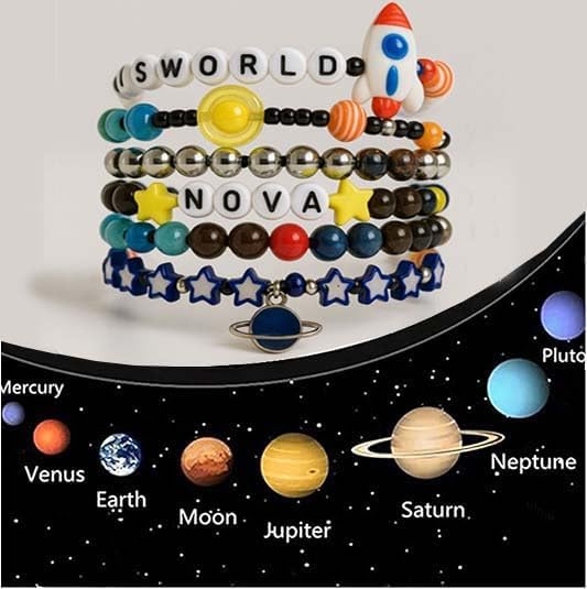 Bath Bombs for Kids with Surprise Inside, Bath Bombs with Surprise Jewelry & Jewelry Box - Organic, Skin Moisturizing, Natural Kids Space Galaxy Bracelets, Birthday Gifts for Boys, Girls