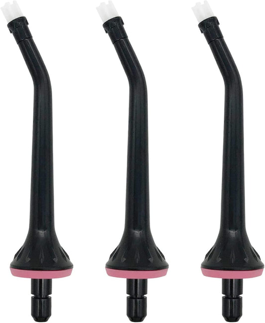 Replacement Tips fit for Nicwell Water Flosser, Jet Nozzel Black 3 PCS
