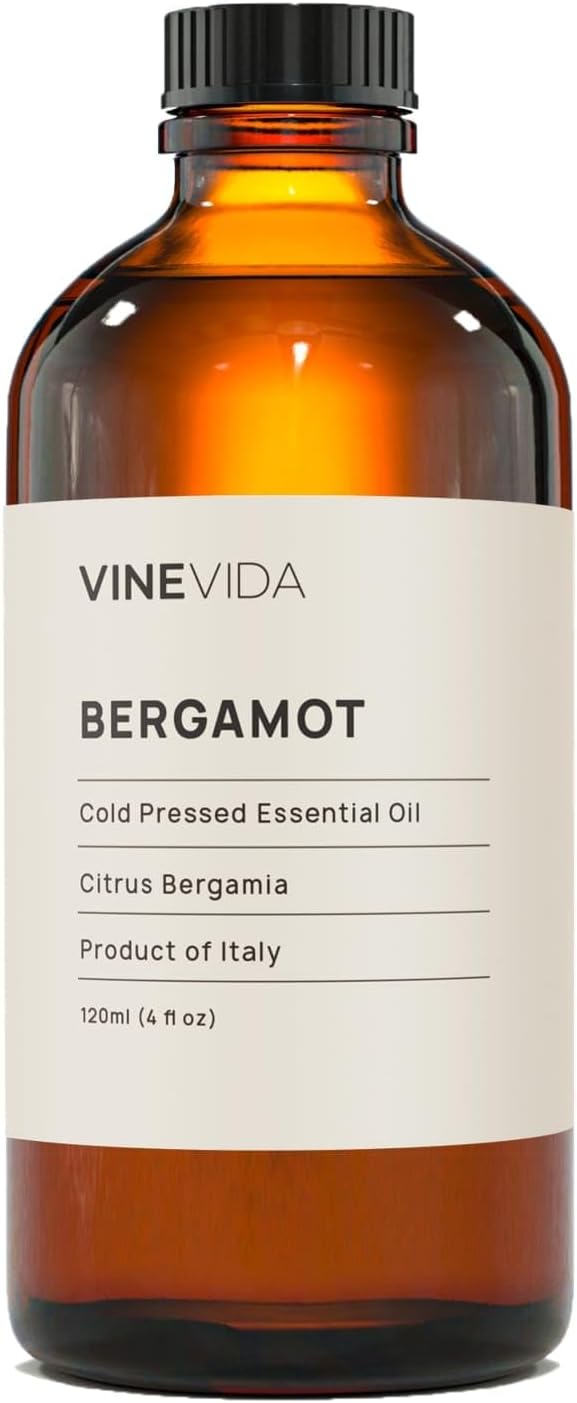 VINEVIDA Bergamot Essential Oil 16 oz - Undiluted, Pure, Vegan, and Sustainable