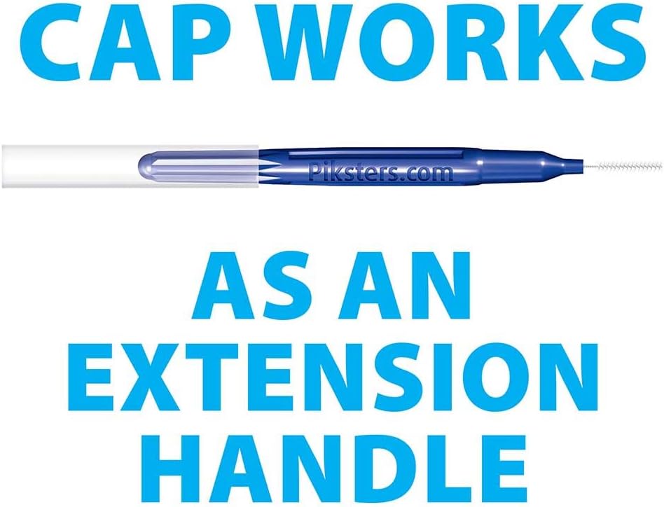 Piksters Interdental Brushes, 40 pk, Size 000, Interdental Tooth Brush for Extremely Tight and Fine Teeth Gaps, Gum Soft Bristles for Plaque Removal, Safe for Braces