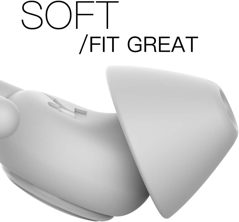 WUTAN Ear Plugs for Sleeping Noise Cancelling 14-38dB, Comfortable Soft Reusable Silicone Ear Plugs Noise Reduction Earplugs for Sleep Concert Work Airplane Travel (Blue White, S/L)