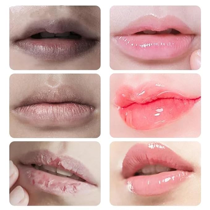 2PCS Glossy Pink Lip Balm dark Remove Dark Lips Product Nourishes Lightens Lip Lines Moisturizes Exfoliates Basic Repair Lip Care (Green)