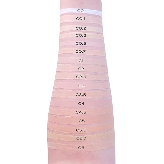 Makeup Revolution Conceal and Define Concealer, Full Coverage & Matte Finish, C5.5 for Fair/Light Skin Tones, Vegan & Cruelty-Free, 0.7 Fl Oz