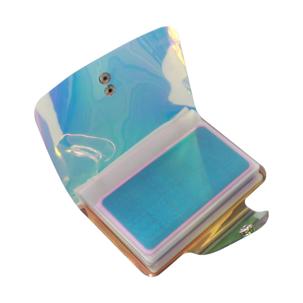 VNC 20 Slot Nail Plate Holder Organizer PVC Stamping Templates Stencil Storage Black Color Bag Cases Collecting Album for 6X12CM Templates