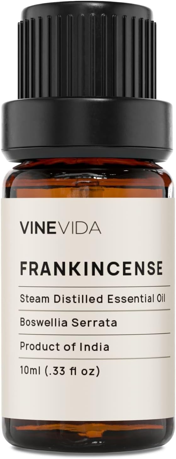 VINEVIDA Frankincense Essential Oil - Undiluted, 10 mL - DIY Candle Scents, Safe for Soap Making