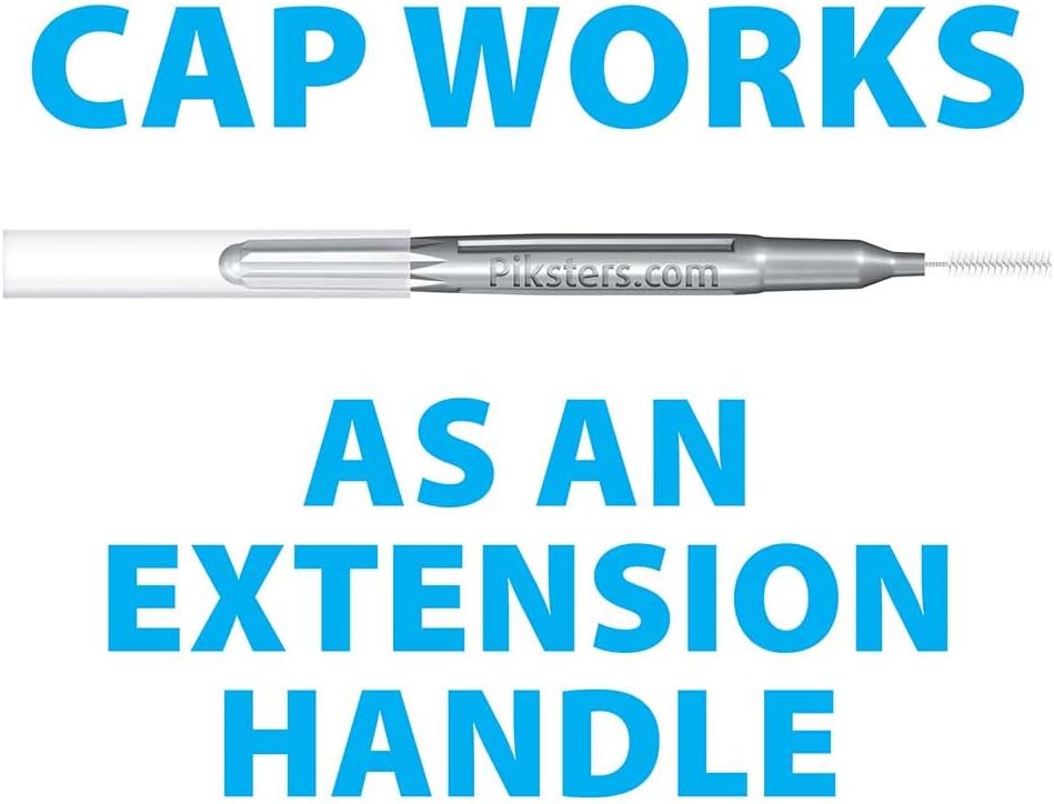 Piksters Interdental Brushes, 40 pk, Size 0, Interdental Tooth Brush for Very Tight Gaps, Gum Soft Bristles for Plaque Removal, Safe for Braces