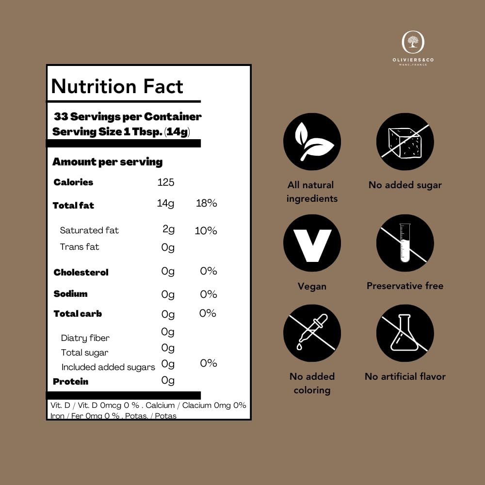 Black Truffle Olive Oil By Oliviers & Co | Exceptional Flavor Enhancement | Versatile And Easy To Use | Used By 5-Star Restaurants | 1.7 Fl Oz