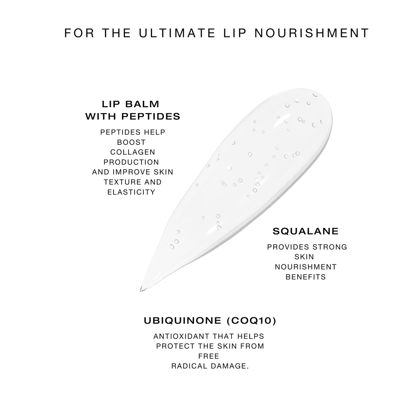 BIBA DE SOUSA The Lip Treatment- Moisturizing Lip Balm with Peptides, Amino Acids & Squalane, Fast Acting Nourishing Balm for Dry, Chapped Lips, Clear & Unscented (0.25 oz)