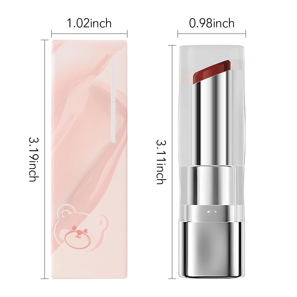 1Pcs Tinted Lip Balm Moisturizing Lipstick – Warm Orange Brown Sheer Hydrating Lip Color for Dry Lips – Nourishing Lip Balm for All Women with a Subtle Natural Scent (S03 Autumn)