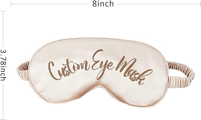 Personalized Sleep Mask for Women and Men with Photos,Text,Logo,Single-Sided Printing,Custom Adjustable Reusable Eye Mask,Mother's Day,Birthdays,Christmas,Valentine's Day Gift Pink