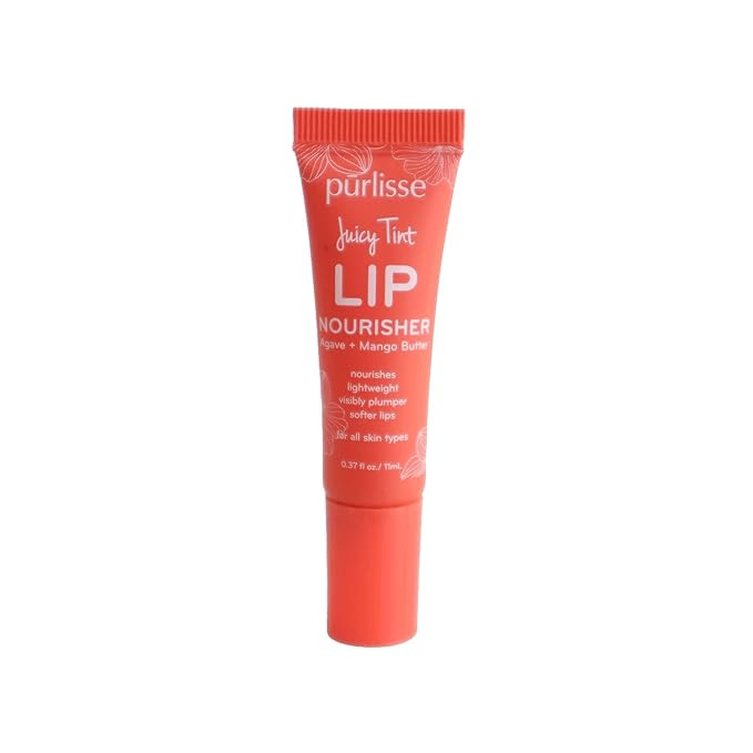Purlisse Juicy Tint Lip Nourisher - Tinted Lip Moisturizer (Coral Shine)
