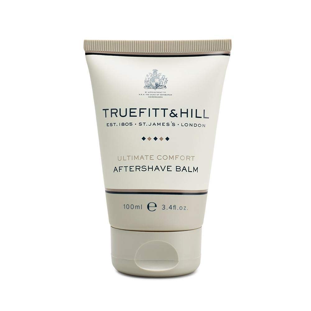 Truefitt & Hill Luxury Aftershave Balm - Ultimate Comfort - Premium Soothing Moisturizer with Aloe Vera Extract - Ideal for Sensitive Skin, Razor Burn Relief, and a Silky Smooth Finish - 3.38 oz.