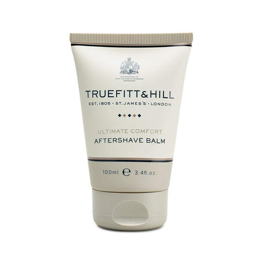 Truefitt & Hill Luxury Aftershave Balm - Ultimate Comfort - Premium Soothing Moisturizer with Aloe Vera Extract - Ideal for Sensitive Skin, Razor Burn Relief, and a Silky Smooth Finish - 3.38 oz.