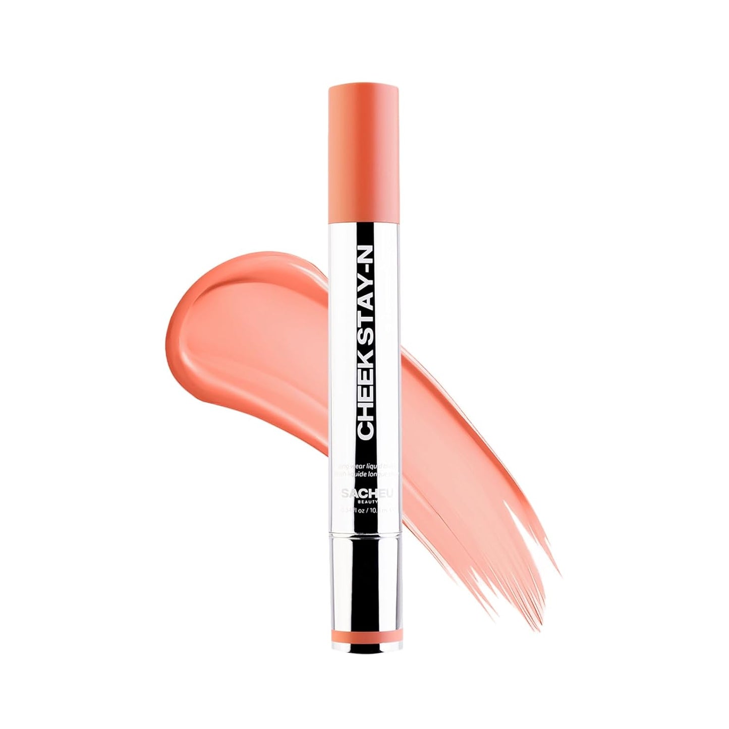 Sacheu Cheek STAY-N Liquid Blush for Cheeks — High Pigment, Buildable, Lightweight Cream Blush Infused With Squalane, for Dewy & Radiant Flushed Cheeks — Long-lasting & Cruelty Free, I'm Playful