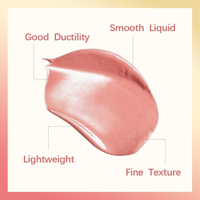 MEICOLY Matte Dewy Liquid Blush,Super Natural Cream Blush Stick for Cheeks,Silky Smooth Soft Pinch Long-Lasting Waterproof and Sweat proof Blush Makeup,Cruelty-Free,01,Bliss,Nude Pink