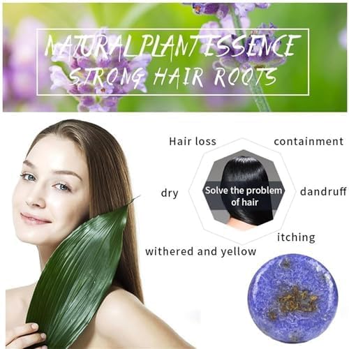 2PCS Shampoo Bar for Gray Hair,Purple Rain Shampoo Bar for Grey Hair,Shampoo Bars For Thinning Hair For Men & Women