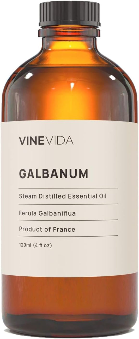 VINEVIDA Galbanum Essential Oil 16 oz - Undiluted, DIY Candle Scents, Bulk for Soap Making & Skin Safe