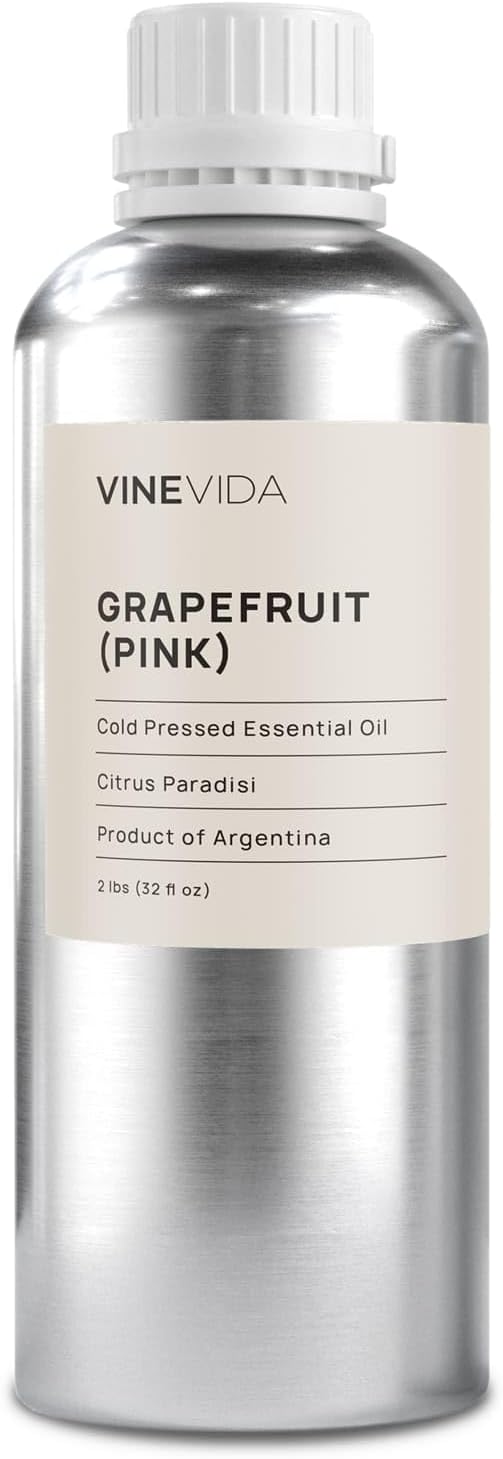 VINEVIDA Pink Grapefruit Essential Oil 32 oz - DIY Candle Scents & Bulk Oil for Soap Making