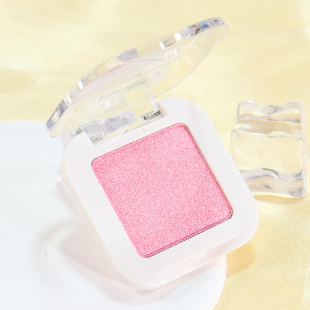Shimmer Singe Eye Shadow Palette Makeup, Pink Sparkle Shimmer Monochrome Eyeshadow For Old Women, Mini Pressed Pigmented Waterproof Sombras Para Ojos, Vegan, Talc, Paraben & Cruelty Free, 11