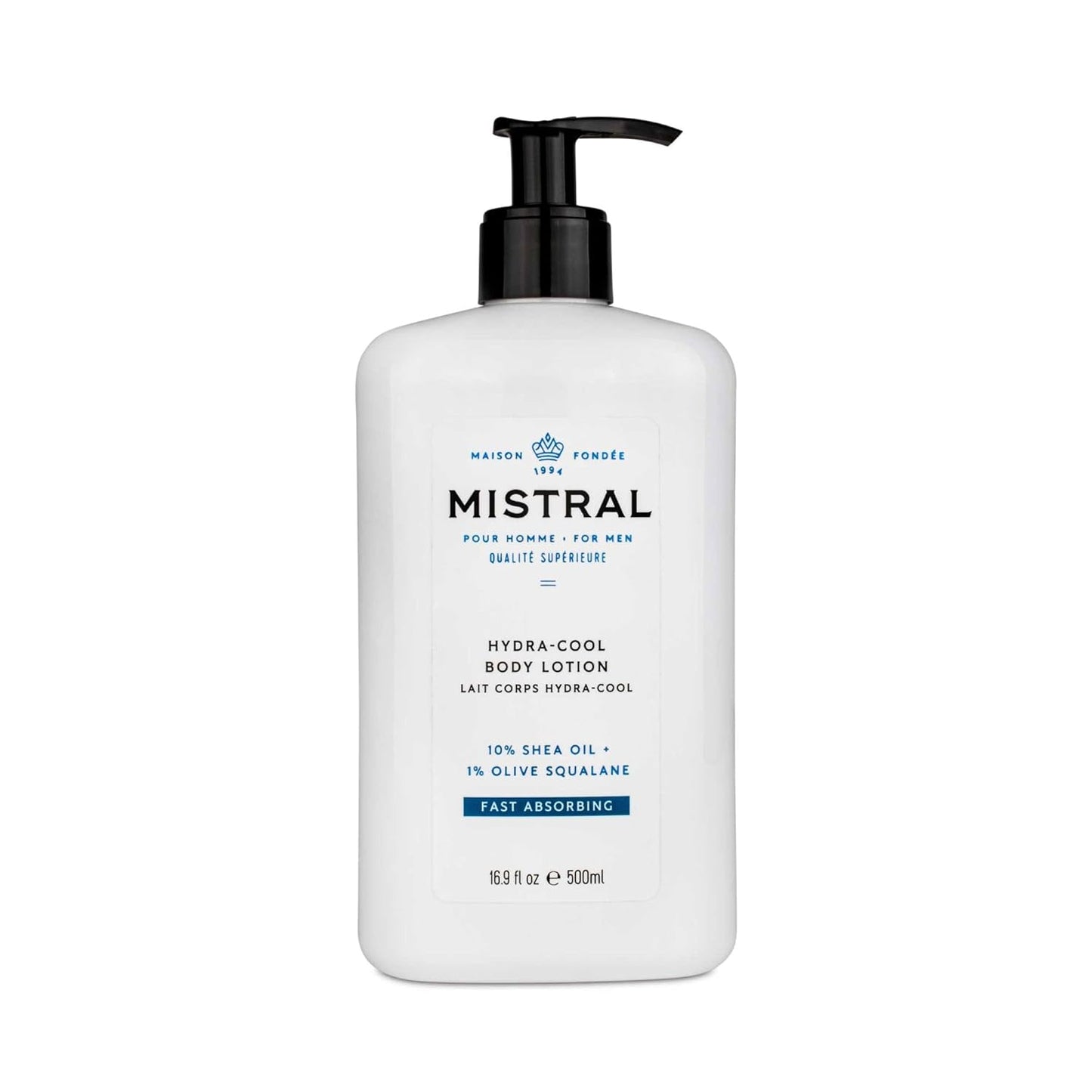Mistral Men's Hydra-Cool Body Lotion, Cool Marine, 16.9 Fl Oz