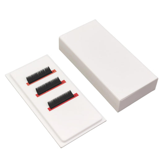 Eyelash Grafting Pallet with Cover, Dust-proof Acrylic Lash Tile holder, Eyelash Extensions Storage Gasket Pads for Beauty Artist Salon Beginners (Pure White)