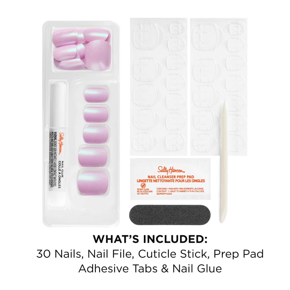 Sally Hansen Instant Cuticle Remover & Affairy to Remember Salon Effects Perfect Press-On Nails Kit