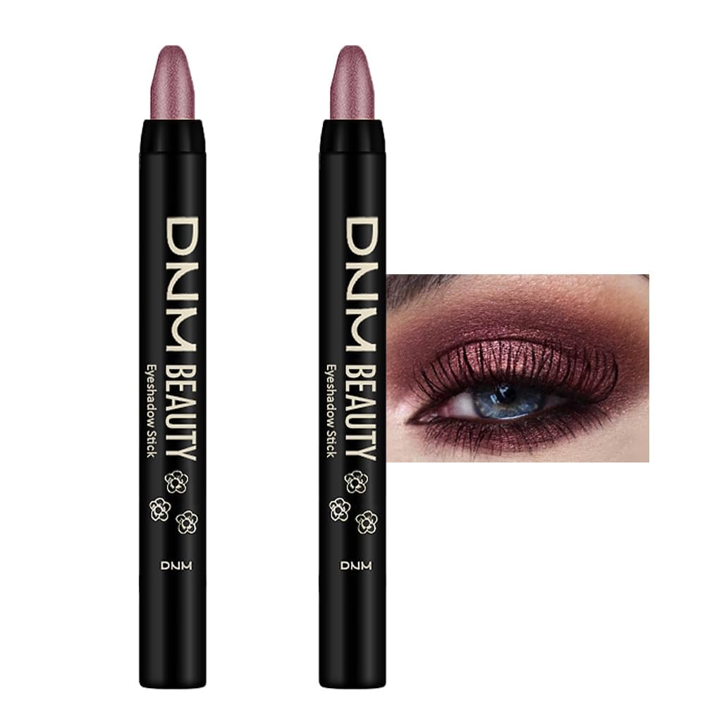 evpct 2Pcs Cream Eyeshadow Sticks Set for Eyes Waterproof, Orchid Shimmer Matte Eye shadow Stick Pencil Pen Bulk sombras en crema para ojos 26+26