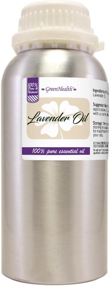 2 Bottles - 16 fl oz Lavender Essential Oil - 100% Essential Oil, Aluminum Bottle - GreenHealth
