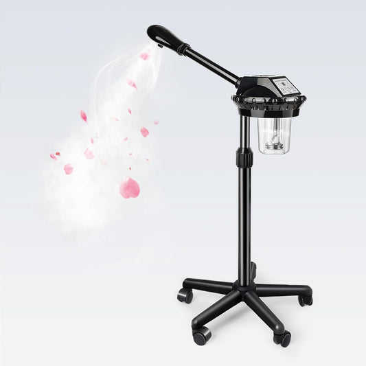 Professional Face Steamer, Adjustable Height and Angle, Facial Steamer Clean Skin Firming Pores and Moisturizing Suitable for a Beauty, Spa, at Home