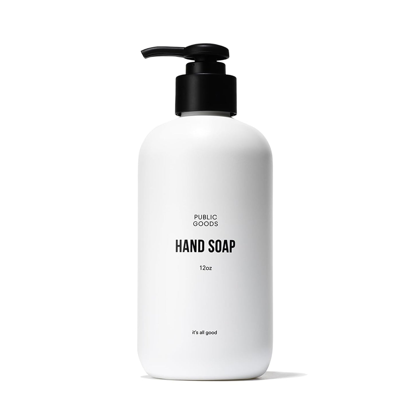 Public Goods Hand Soap | Cleansing Soap for Kitchen & Bathroom | Made with Natural Essential Oils | Paraben & Sulfate Free | Vegan Friendly | Made in Canada | 12 Fl Oz Bottle with Dispenser Pump