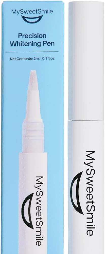 MySweetSmile Precision Teeth Whitening Pen - Pap Formula - Enamel-Safe - Sensitivity-Free - Dentist-Approved - IndyBest Award-Winning Brand - Mint Flavour