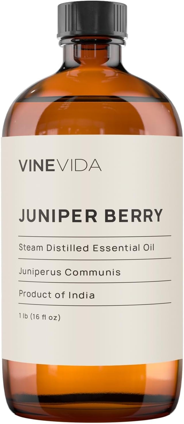 VINEVIDA Juniper Berry Essential Oil 16 oz Undiluted - Pure, Natural, and Raw